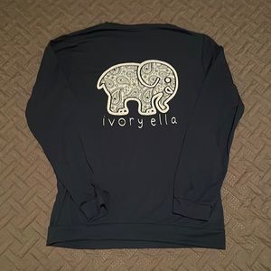 Ivory Ella Navy Long Sleeve